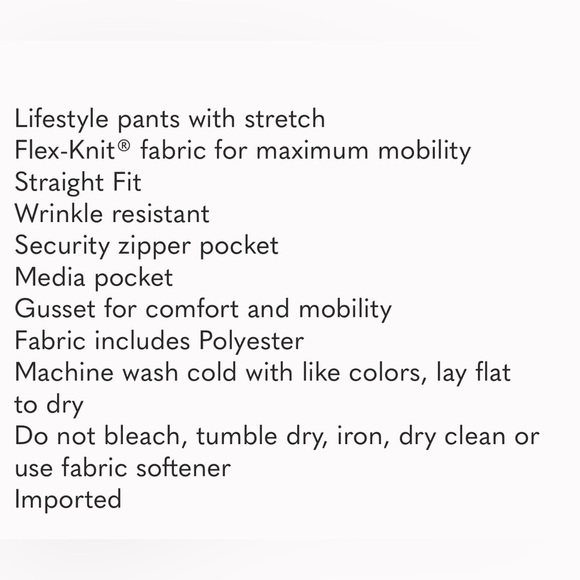 NWT RHONE Commuter Pant Classic Pants Golf Business Casual Pants color Stone - Picture 7 of 9